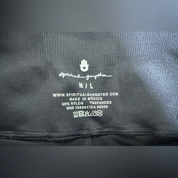 NWT Spiritual Gangster Black Lightweight Super Comfy Leggings Size M/L - Picture 7 of 7